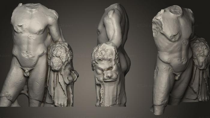 Statues antique and historical (Hercules, STKA_0854) 3D models for cnc